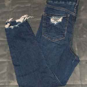 American Eagle dark skinny jeans